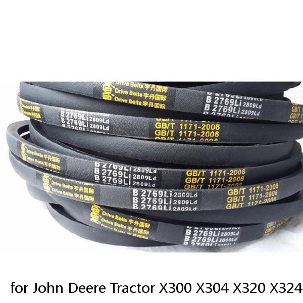 for John Deere Tractor X300 X304 X320 X324 X340 X360 Transmission Drive V-Belt