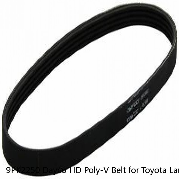 9PK2250 Dayco HD Poly-V Belt for Toyota Landcruiser 70 200 2007-on 4.5L TD VDJ #1 image