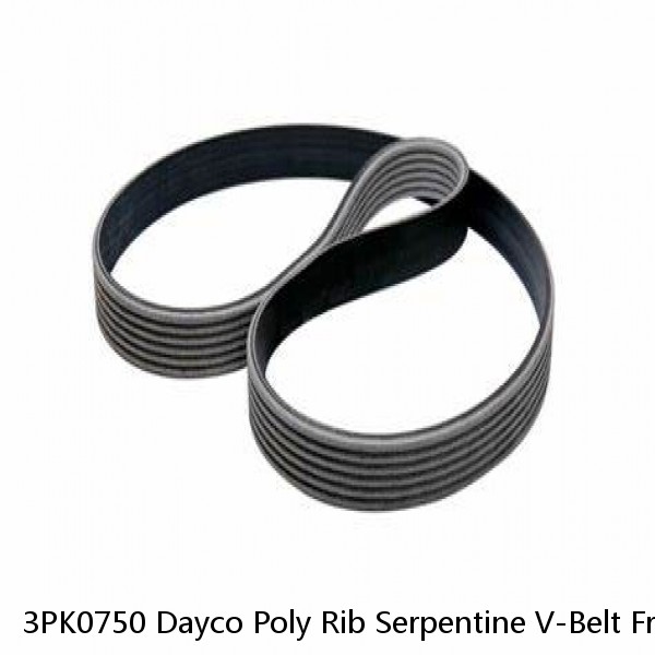 3PK0750 Dayco Poly Rib Serpentine V-Belt Free Shipping Free Returns Made In USA  #1 image